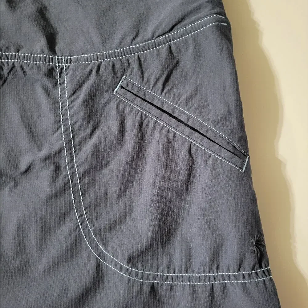 Athleta Cinch Ripstop Skort Asphalt Gray